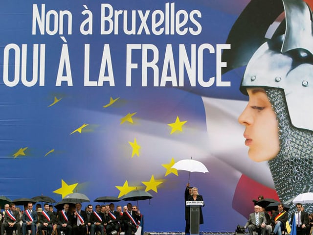 Anti-EU-Wahlkampf des Front National Anti-EU-Wahlkampf des Front National