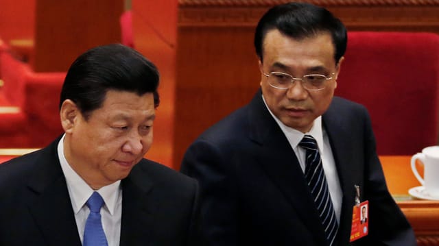 Xi Jinping (links) und sein designierter neuer Premier Li Keqiang. Xi Jinping (links) und sein designierter neuer Premier Li Keqiang.