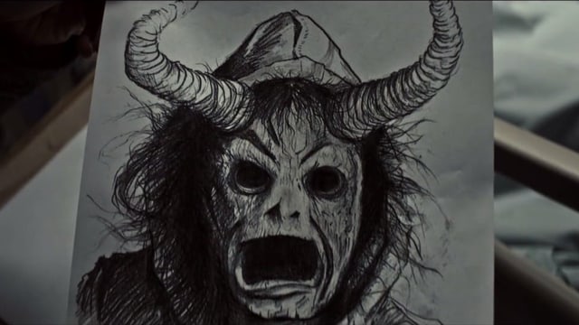 Mit diesem Phantombild sucht die Polizei den Krampus-Killer. Mit diesem Phantombild sucht die Polizei den Krampus-Killer.