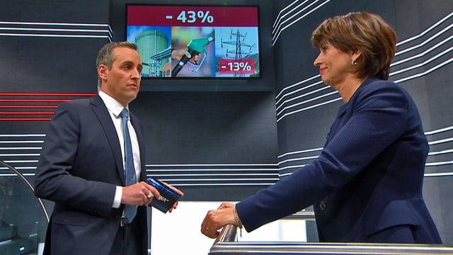 Energieministerin Doris Leuthard auf dem Prüfstand. Energieministerin Doris Leuthard auf dem Prüfstand.