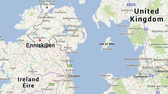 Karte Enniskillen Karte Enniskillen