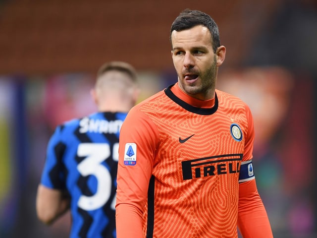 Inter-Torhüter Samir Handanovic. Inter-Torhüter Samir Handanovic.