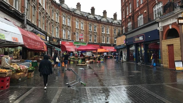Leere Innenstadt in London Leere Innenstadt in London
