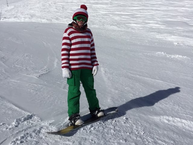 Walter beim Boarden.