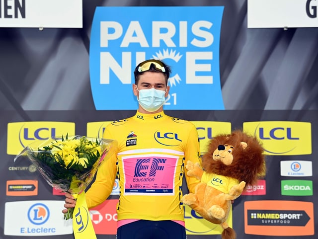 Stefan Bissegger fuhr bei Paris - Nizza ins Rampenlicht. Stefan Bissegger fuhr bei Paris - Nizza ins Rampenlicht.
