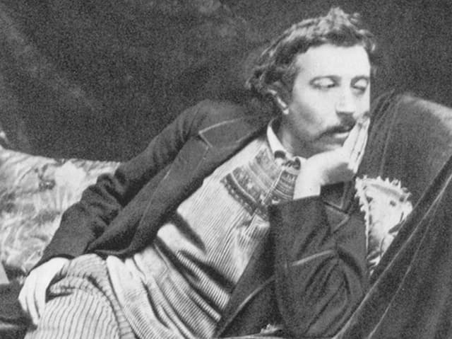 Paul Gaugin sitzt in einem Sessel. Paul Gaugin sitzt in einem Sessel.