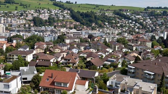 Eine Luftaufnahmen von Kriens. Eine Luftaufnahmen von Kriens.