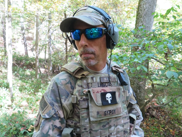 Milizsoldat Christian Yingling in Uniform. Milizsoldat Christian Yingling in Uniform.