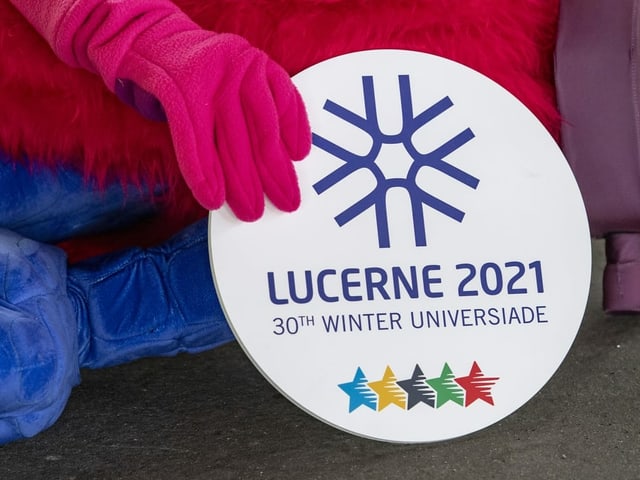 Logo der Winter Universiade in Luzern. Logo der Winter Universiade in Luzern.
