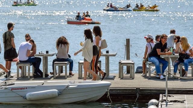 Menschen am See Menschen am See