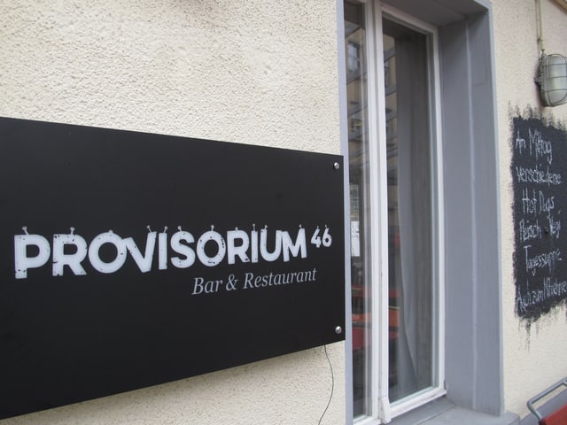 Eine normale Quartierbeiz will das «Provisorium 46» sein Eine normale Quartierbeiz will das «Provisorium 46» sein