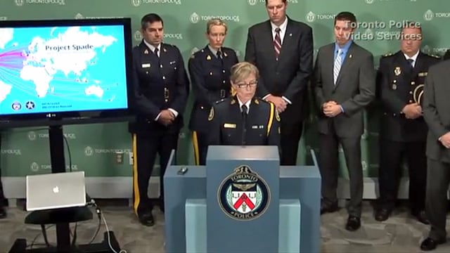 Medienkonferenz der Polizei von Toronto Medienkonferenz der Polizei von Toronto