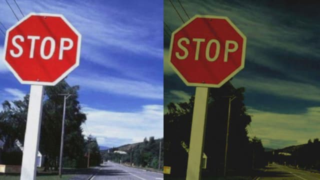 Stoppschilder. Stoppschilder.