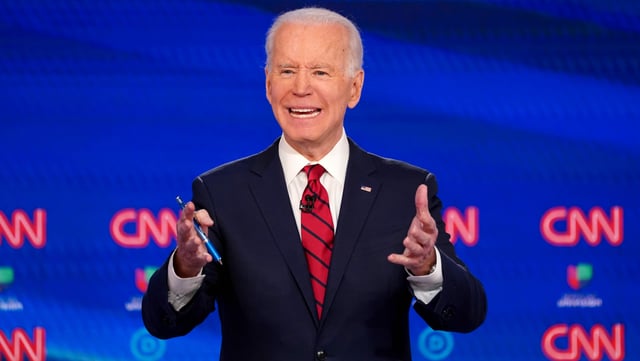 Joe Biden an der TV-Debatte