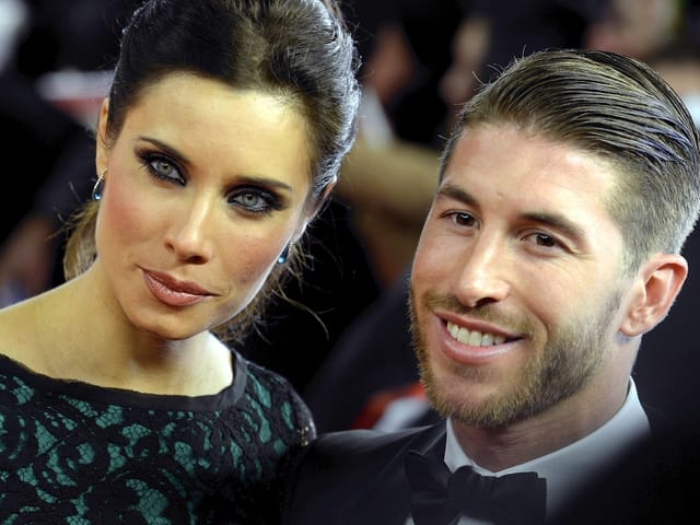 Sergio Ramos mit seiner Freundin Pilar Rubio