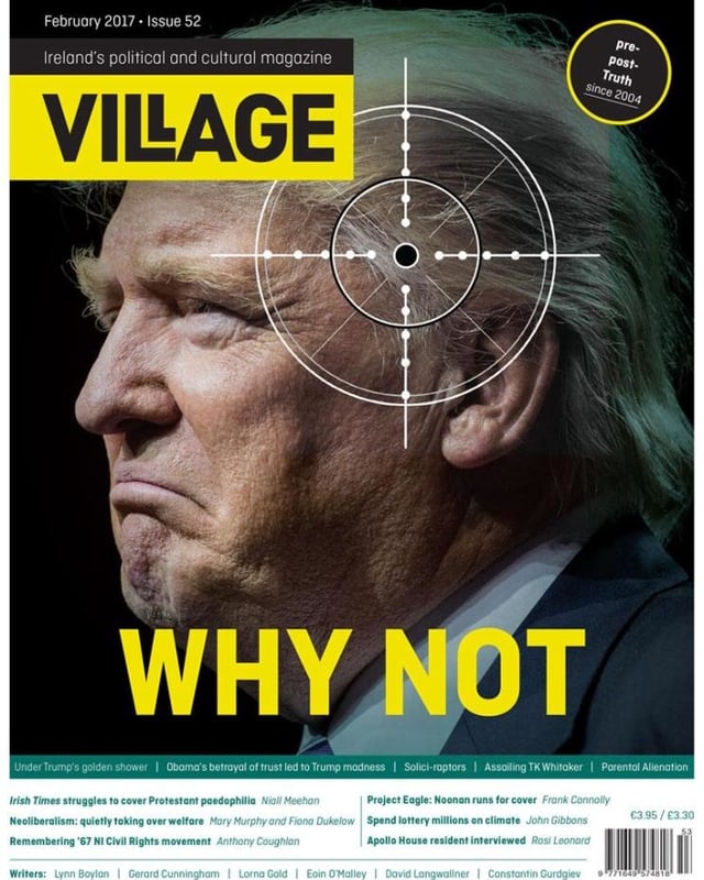 Titelseite des Kultur-und Politmagazins «Village» Titelseite des Kultur-und Politmagazins «Village»