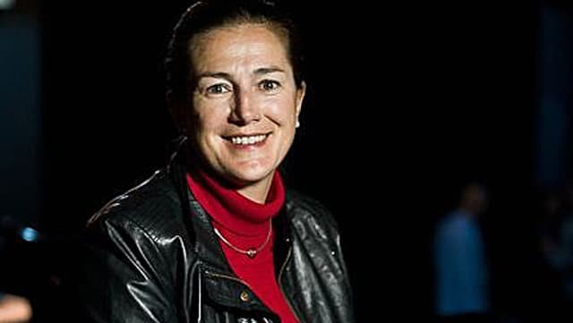 Porträt von Virginie Borel. Porträt von Virginie Borel.