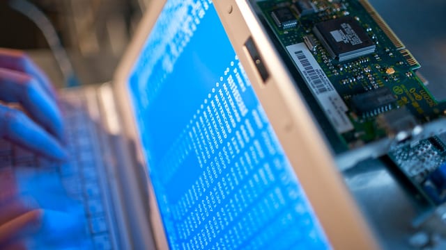 Ein Computerbildschirm. Ein Computerbildschirm.