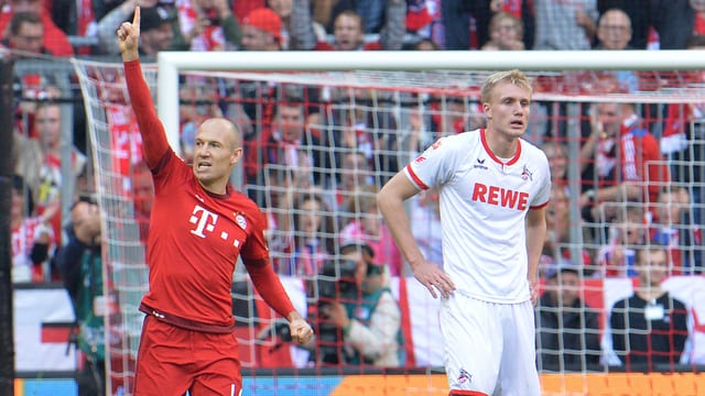 Arjen Robben bejubelt seinen Treffer Arjen Robben bejubelt seinen Treffer