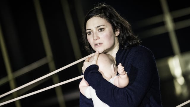 Dagmar Bock im Monolog «Milchdieb». Dagmar Bock im Monolog «Milchdieb».