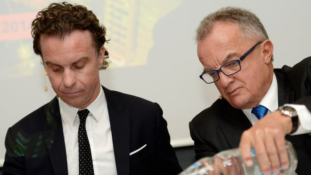 Aurelius-Vorstand Donatus Albrecht und Publigroupe-Präsident Hans-Peter Rohner Aurelius-Vorstand Donatus Albrecht und Publigroupe-Präsident Hans-Peter Rohner