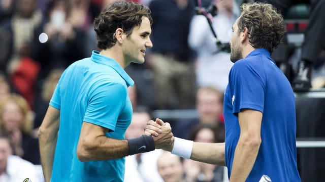Roger Federer nach seinem letzten Duell mit Julien Benneteau.