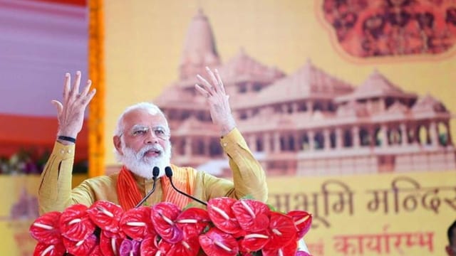 Modi spricht an Zeremonie Modi spricht an Zeremonie
