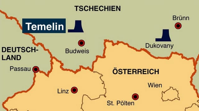 Karte Tschechiens Karte Tschechiens