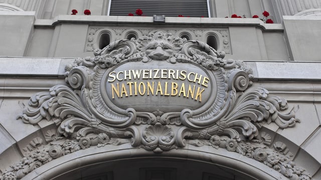 Bild vom Nationalbank-Schriftzug Bild vom Nationalbank-Schriftzug