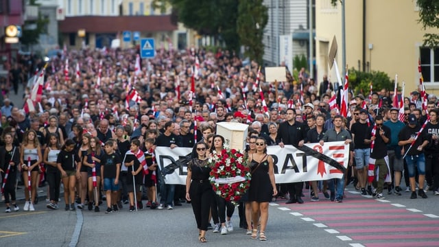 Demonstration in Moutier Demonstration in Moutier