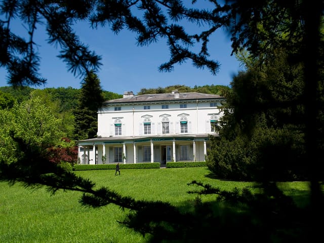 Chaplins Domizil über Vevey am Genfersee Chaplins Domizil über Vevey am Genfersee