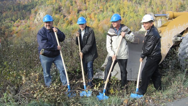 Emprima badiglaida roda da vent a Haldenstein.