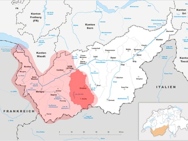 Cler-cotschen: Part franzosa dal Vallais; stgir-cotschen: regiun Hérens Cler-cotschen: Part franzosa dal Vallais; stgir-cotschen: regiun Hérens