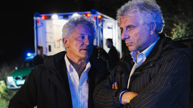 Miroslav Nemec als Hauptkommissar Ivo Batic, Udo Wachtveitl als Hauptkommissar Franz Leitmayr. Miroslav Nemec als Hauptkommissar Ivo Batic, Udo Wachtveitl als Hauptkommissar Franz Leitmayr.