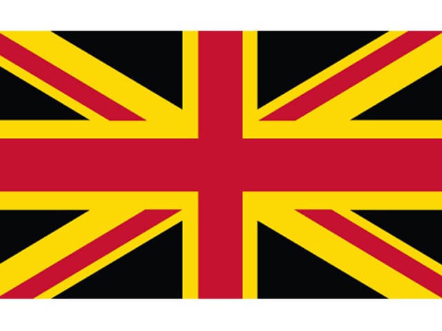 Flagge Rot Schwarz 3 Weiße Kreuze