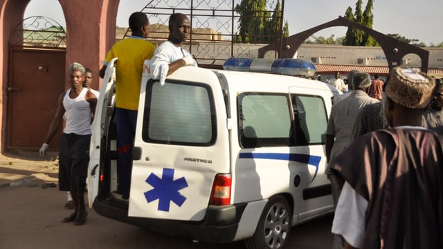 Krankenauto in Nigeria, aufgeommen Ende November 2014 Krankenauto in Nigeria, aufgeommen Ende November 2014
