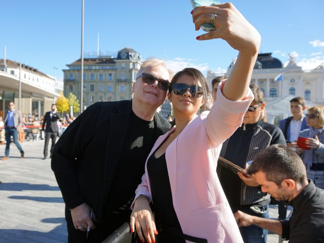 Cheese! Auf ein Selfie mit Herbert Grönemeyer.