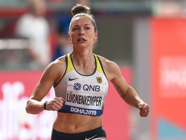 Sprinterin Gina Lückenkemper. Sprinterin Gina Lückenkemper.