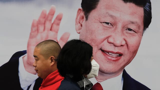 Xi auf Plakat. Xi auf Plakat.