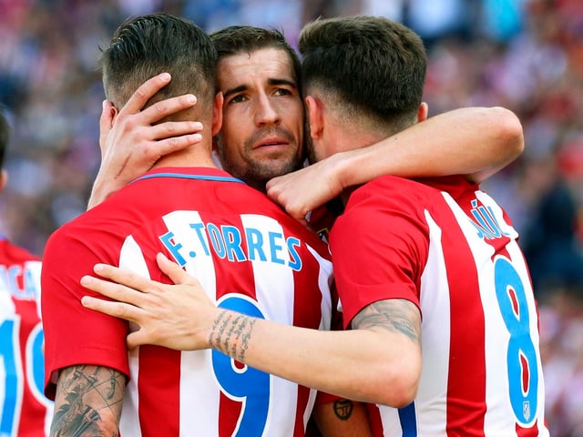 Atletico-Captain Gabi. Atletico-Captain Gabi.