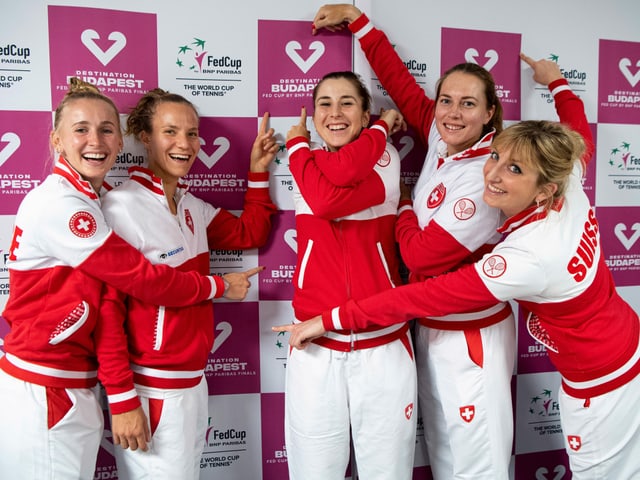 Die Schweizer Fed-Cup-Mannschaft Die Schweizer Fed-Cup-Mannschaft