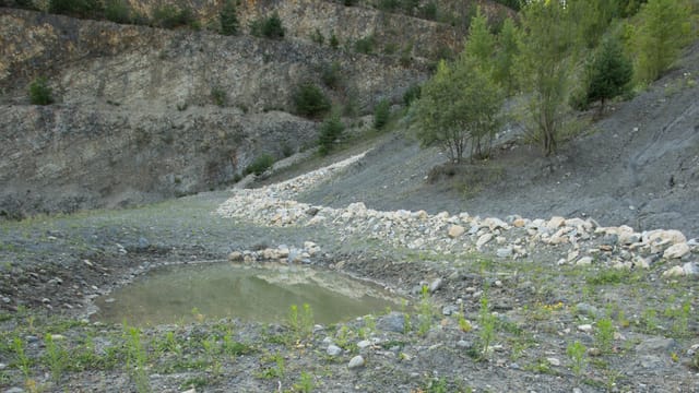 Öde Steinbruchlandschaft Öde Steinbruchlandschaft