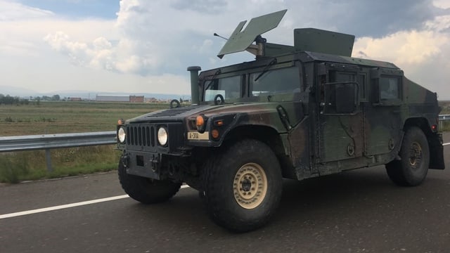 Humwee der US-Armee im Kosovo Humwee der US-Armee im Kosovo