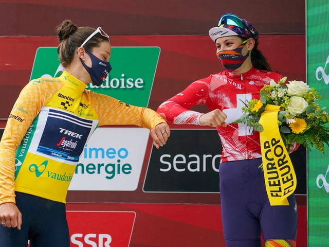 Elise Chabbey und Elizabeth Deignan Elise Chabbey und Elizabeth Deignan