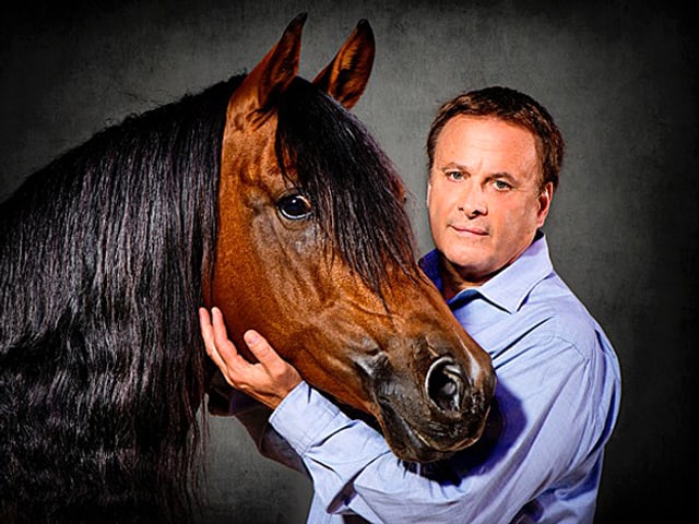 Fredy Knie jun. mit Pferd. Fredy Knie jun. mit Pferd.