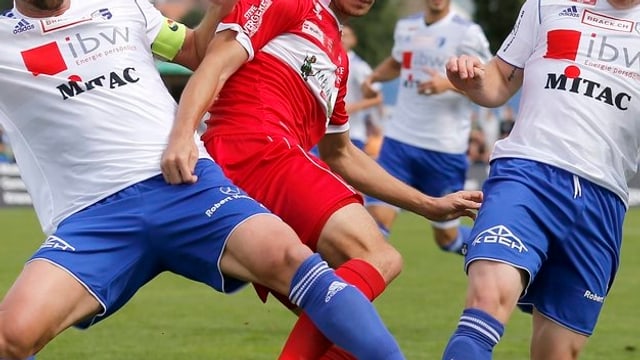 Szene aus einem Spiel des FC Wohlen. Szene aus einem Spiel des FC Wohlen.