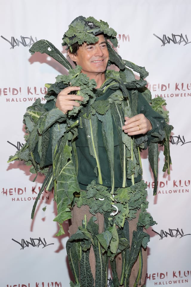 Kyle MacLachlan hat Gemüse auf dem Kopf