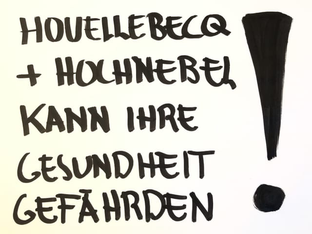 Houellebecq + Hochnebel --> kann ihre Gesundheit gefährden! Houellebecq + Hochnebel --> kann ihre Gesundheit gefährden!