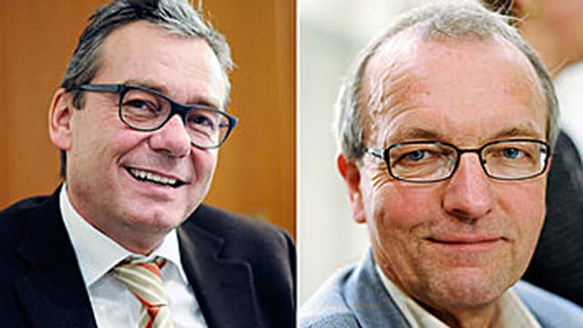 Ruedi Noser (links) und Hans-Jürg Fehr. Ruedi Noser (links) und Hans-Jürg Fehr.