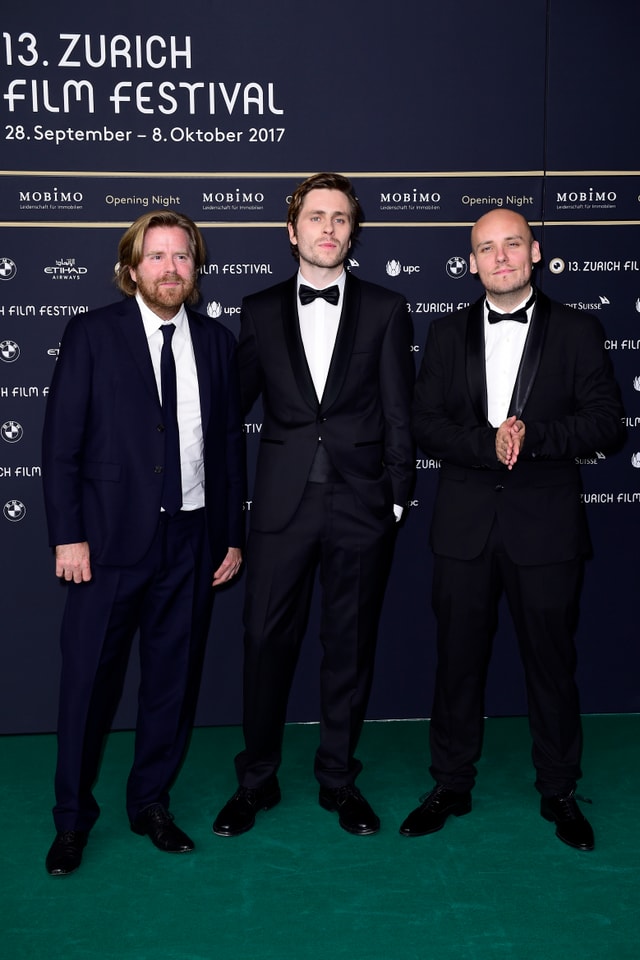 Regisseur Janus Metz Pedersen, Schauspieler , Sverrir Gudnason und Regisseur Ronnie Sandahl.